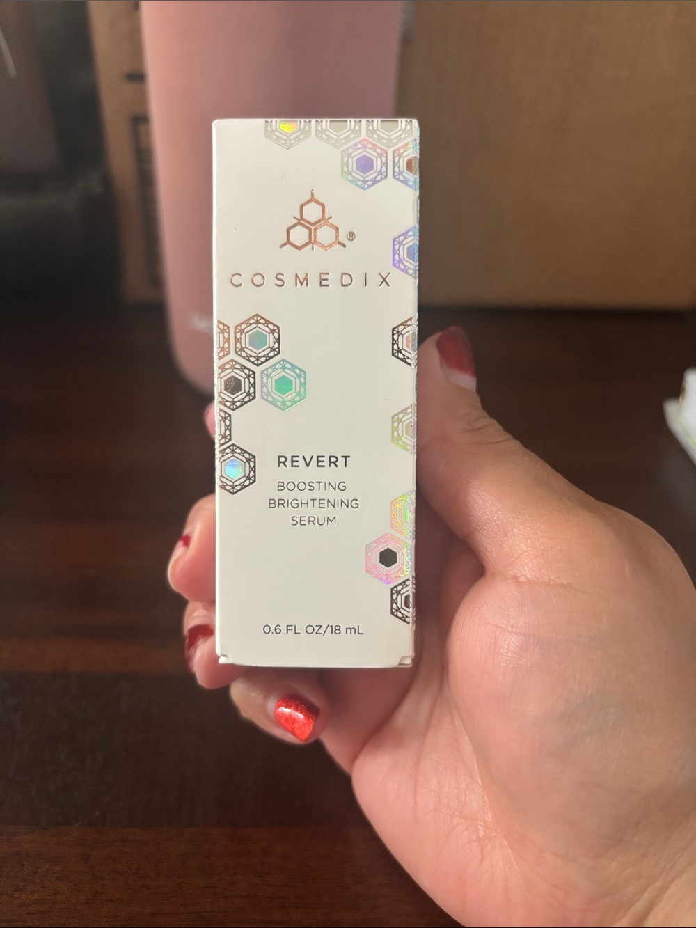 COSMEDIX Revert Boosting Brightening Serum - White with Holographic Accents